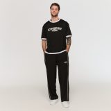 GymBeam Oversized Varsity T-Shirt Black - Méret: M | Szín: Fekete | Tömeg: 0,22 g | Csomag: 80 · záber 5