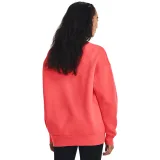 Dámská zateplená mikina UNDER ARMOUR Essential Fleece OS Crew-RED · záber 2