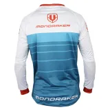 Pánský cyklistický dres s dlouhým rukávem MONDRAKER Enduro Trail Jersey long, petrol white red · záber 3