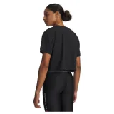Dámske tréningové tričko s krátkym rukávom UNDER ARMOUR Tech Branded Crop SS-BLK · záber 3