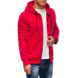 Pánská mikina se zipem EDOTI Sweatshirt EM-SSBZ-0101 V-4 red · záber 2