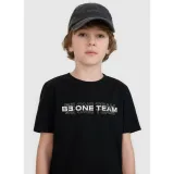Chlapecké tričko s krátkým rukávem 4F JUNIOR TSHIRT M2186-20S-DEEP BLACK · záber 2