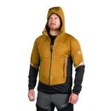 Pánská turistická mikina se zipem NORTHFINDER KEVIN-579-mustardblack · záber 3