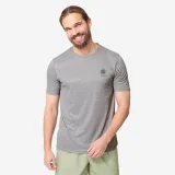 DECATHLON Pánske tričko s ochranou proti UV a krátkym rukávom sivé s potlačou 3XL · záber 1