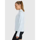 Dámská zateplená běžecká mikina s 1 2 zipem 4F SWEATSHIRT FNK F578-WAW25TFSWF578-34S-LIGHT BLUE · záber 3