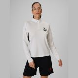 Dámska regular rýchloschnúca futbalová mikina - biela · záber 1