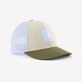 QUECHUA Detská turistická šiltovka MH100 Trucker 7-15 r. béžovo-fialová bez · záber 1