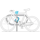 DECATHLON Zámok U 500 na bicykel sivý NO SIZE · záber 2