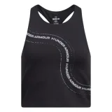 Dívčí tréninkové tílko UNDER ARMOUR G Motion Branded Crop Tank-BLK · záber 1