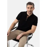 Pánské polo tričko s krátkým rukávem VOLCANO O-MOLTI-BLACK · záber 4