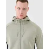 Pánská tréninková mikina se zipem 4F SWEATSHIRT FNK-WSS25TFSWM513-44S-OLIVE · záber 2
