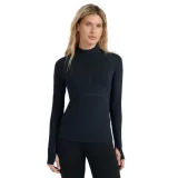 Dámské termo tričko s dlouhým rukávem a s polovičním zipem 4F BRUSHED UNDERWEAR F096-WAW25UBRUF096-20S-DEEP BLACK · záber 1