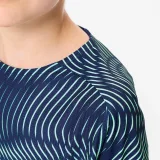 KIPSTA Detský futbalový dres Wavy Club čierno-zelený 7-8 r (123-130 cm) · záber 2