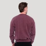 GymBeam Spike Sweatshirt Burgundy - Méret: S | Szín: Piros | Tömeg: 0,52 g | Csomag: 37 · záber 4