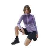 Dámská turistická mikina se zipem 4F SWEATSHIRT FNK-4FWSS24TFSWF316-52S-LIGHT VIOLET · záber 5