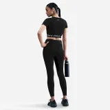 Dámske tréningové tričko s krátkym rukávom NIKE PRO W NP DF SS TOP TT GRX BLACK WHITE WHITE · záber 5