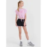 Dívčí tréninkové tričko s krátkým rukávem 4F JUNIOR TSHIRT FNK F1184-56S-LIGHT PINK · záber 4