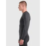 Pánské termo tričko s dlouhým rukávem 4F SEAMLESS UNDERWEAR M237-WAW25USEAM237-21M-BLACK MELANGE · záber 3