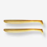 CAPERLAN Yubari Fat Shad 20cm 8" Translucent Brown shad na šťuky s atraktantom bez · záber 1