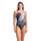 Dámské plavecké jednodílné plavky ARENA WOMENS FLOW SWIMSUIT V BACK LB · záber 3