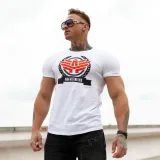 Pánske fitness tričko Iron Aesthetics Triumph, biele · záber 1