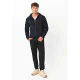 Pánska mikina so zipsom VOLCANO B-LERMO-600-NAVY · záber 4