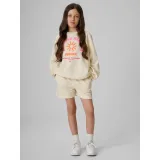 Dívčí kraťasy 4F JUNIOR SHORTS CAS F769-11S-OFF WHITE · záber 3