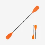 DECATHLON Symetrické pádlo na kajak X100 nastaviteľné 2 diely 215 cm · záber 1