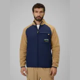 Pánský regular fleece se stojáčkem - béžový · záber 1