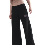 Dámske tepláky NIKE W NSW PHNX FLC LOGO WIDE LEG BLACK · záber 1