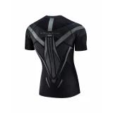 Brubeck Dry s krátkým rukávem SS1466M BLACK / GRAPHITE - M - Veľkosť: M · záber 4