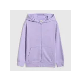 Dievčenská mikina so zipsom 4F JUNIOR SWEATSHIRT F2322-51S-VIOLET · záber 5