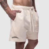 Pánské bavlněné šortky Iron Aesthetics Ambition, béžové · záber 4