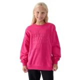 Dívčí mikina 4F JUNIOR SWEATSHIRT-JWAW24TSWSF1214-55S-HOT PINK · záber 1