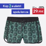 DECATHLON Dámske šortkové plavky Tini Sunny na surfovanie zelené XS-S · záber 1
