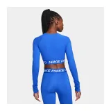 Dámské tréninkové tričko s dlouhým rukávem NIKE PRO PRO DF 365 CROP LS-405-Blue · záber 3