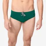 DECATHLON Pánske slipové plavky 100 Plus zelené L · záber 1