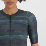 Női rövid ujjú kerékpáros mez SPORTFUL Glitch w bomber jersey, multicolor black · záber 5