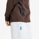 DECATHLON Pánske oversize tepláky Elementals sivé melírované M(W32 L33) · záber 2