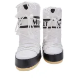 Vysoké zimní boty MOON BOOT MB ICON NYLON, NA02 BLACK WHITE · záber 2
