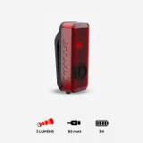 DECATHLON Svetlo na bicykel LED CL 100 USB zadné červené bez · záber 2
