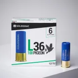 SOLOGNAC Náboje L100 36 g na holuby kaliber 12/70 broky č. 6 25 ks N° 6 · záber 1