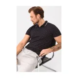 Pánské polo tričko s krátkým rukávem VOLCANO CARO-600-NAVY · záber 5