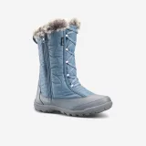 QUECHUA Dievčenské zimné nepremokavé čižmy SH500 30-38 modré 30 · záber 1