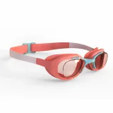 DECATHLON Detské plavecké okuliare Xbase oranžové s ružovými farebnými sklami jedna veľkosť · záber 1