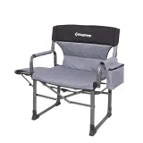 Kempingová skládací židle KING CAMP s opěrkami ASH C10 XXL - černo-šedá · záber 2