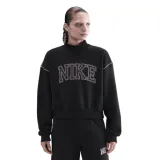 Dámská zateplená mikina NIKE W NSW PHNX FLC LOGO MOCK NECK BLACK · záber 1