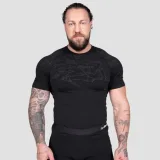 GymBeam Seamless Tričko Static Black - Velikost: M | Barva: čierna | Hmotnost: 0,19299 kg | Balení: 73 · záber 7