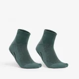 QUECHUA Polovysoké turistické ponožky Hike 100 zelené 2 páry 43-46 · záber 1