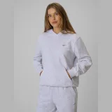 Mikina tepláková relaxed s kapucňou dámska - čierna · záber 5